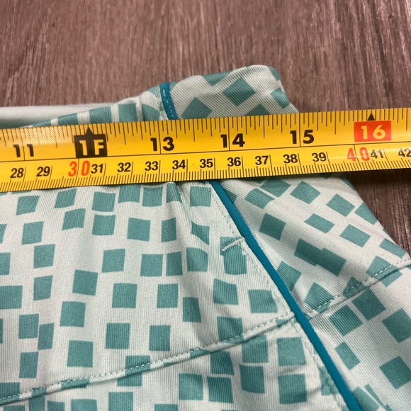 Nike Women's Dri-FIT UV 17" Grid Print Golf Skort Aqua Blue Green Size M - Picture 4 of 14